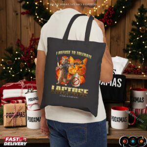 I Refuse To Tolerate Lactose It Makes My Tummy Hurt Cat Vintage Bootleg T Shirt