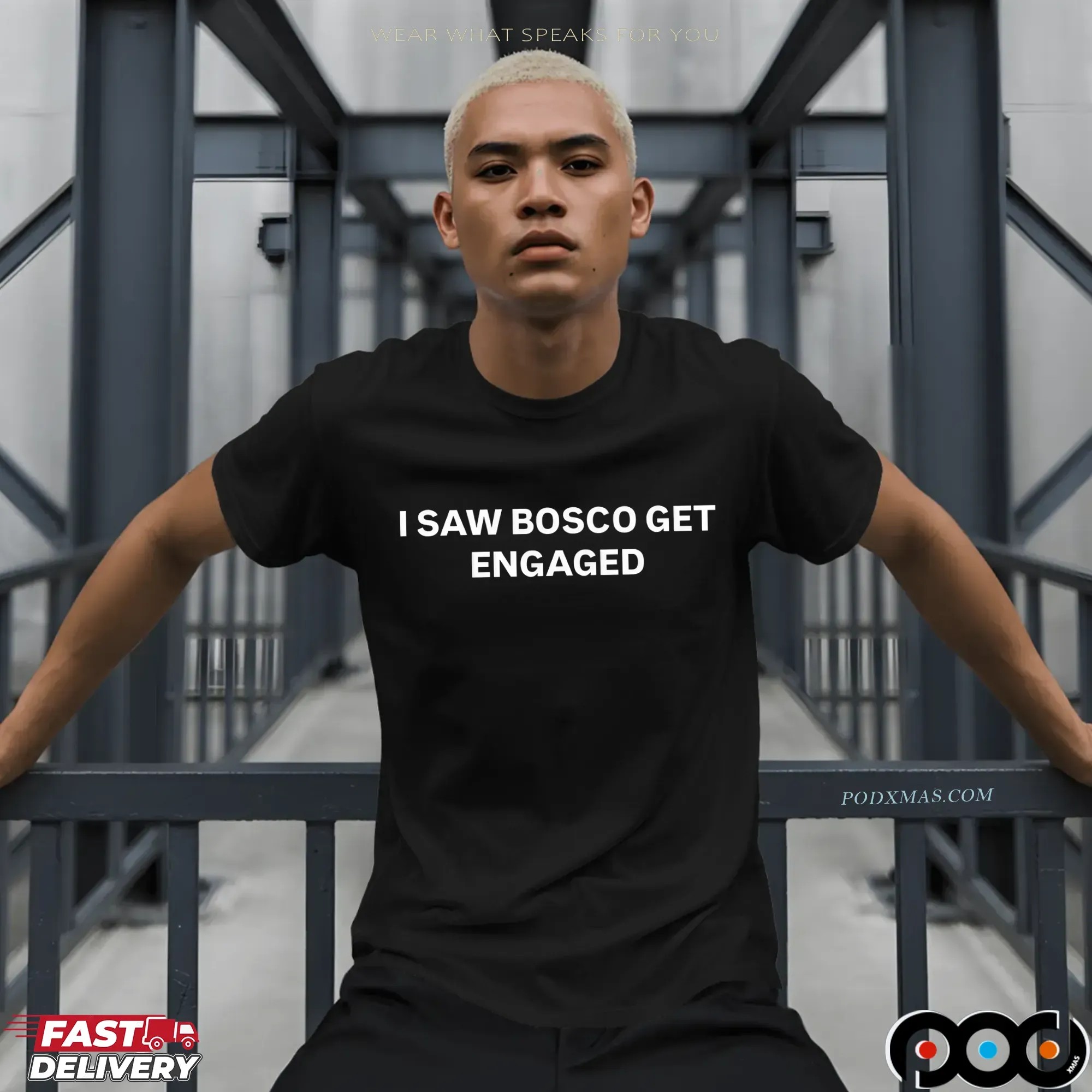 I Saw Bosco Get Engaged Statement T Shirt