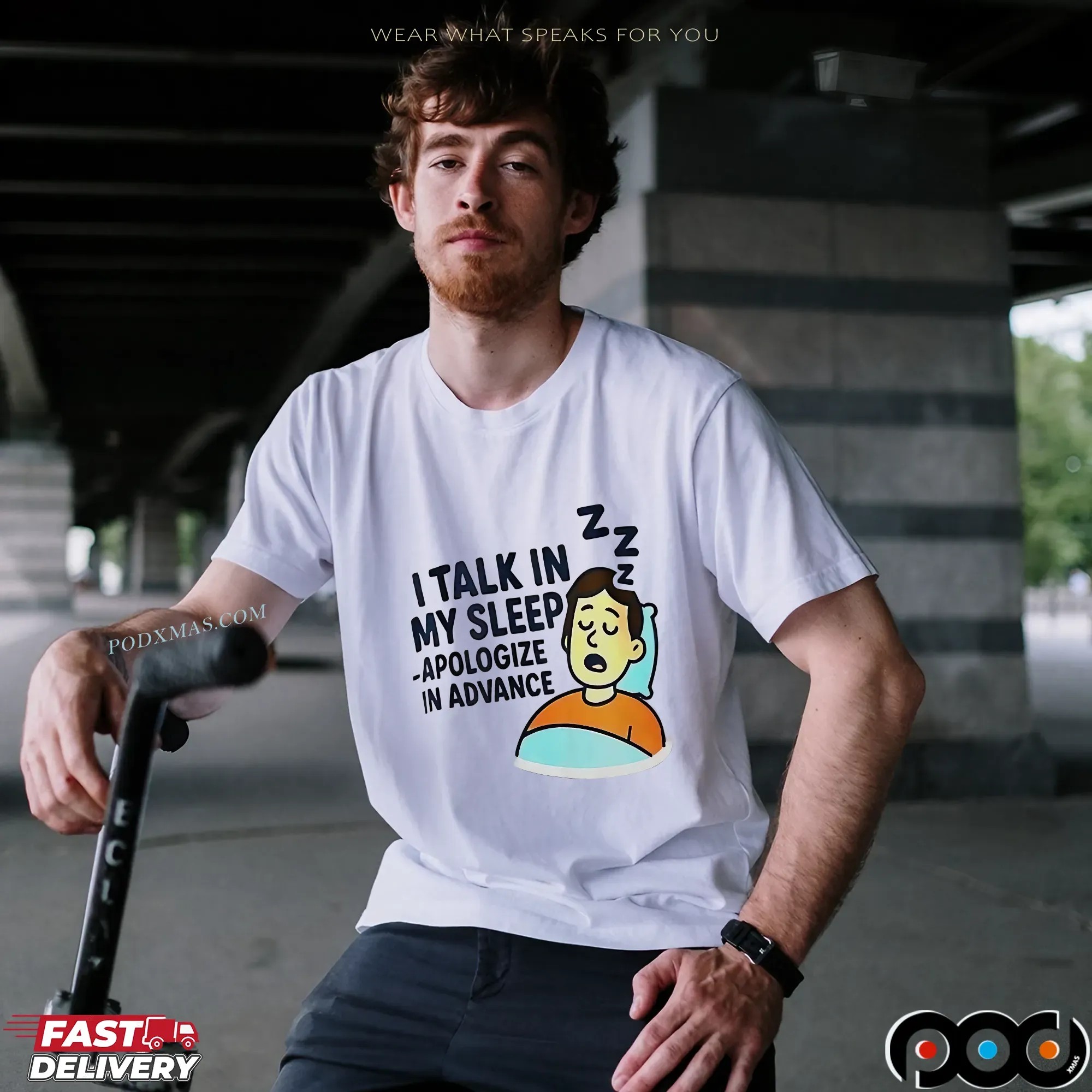 I talk in my sleep apologize in advance shirt