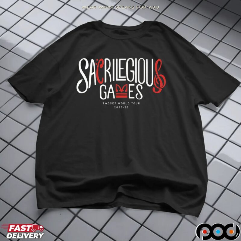 Sacrilegious Games Twoset World Tour 2025-26 T Shirt