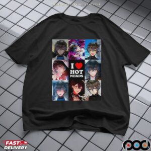 Ike Eveland I love hot nerds graphic t shirt