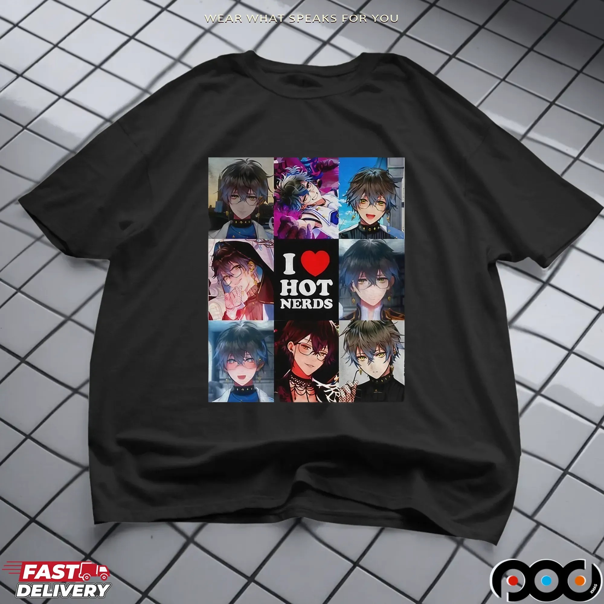 Ike Eveland I love hot nerds graphic t shirt