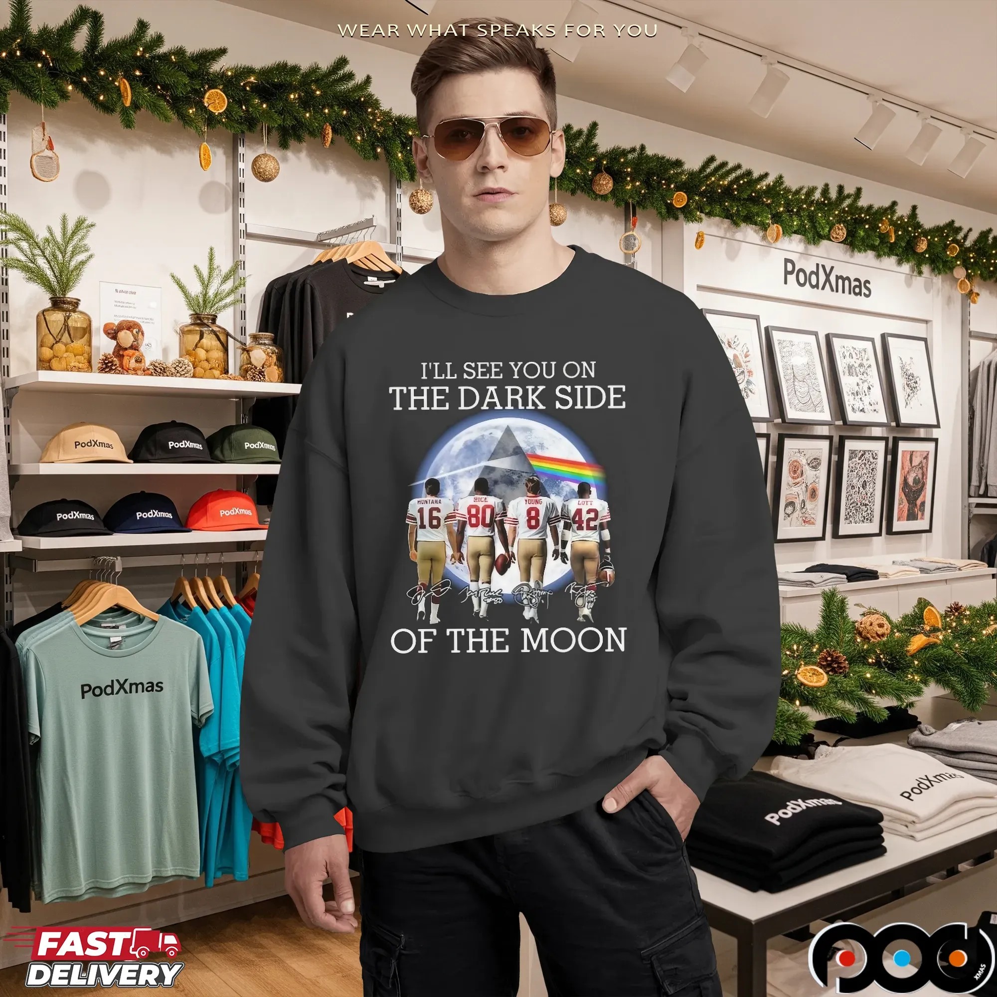 I’ll See You On The Dark Side Of The Moon Pink Floyd San Francisco 49ers Legends 2025 T Shirt