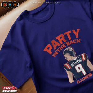 Illinois Football Luke Altmyer Party In The Back 2025 T Shirt