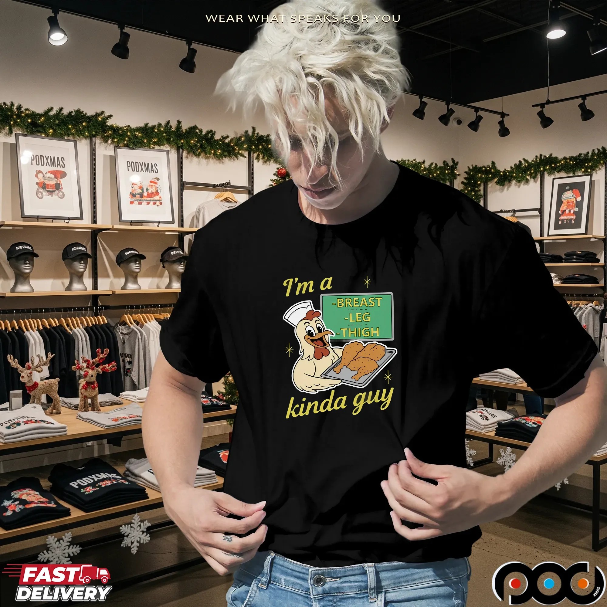 I'm A Breast Leg And Thigh Kinda Guy Chicken T-shirt