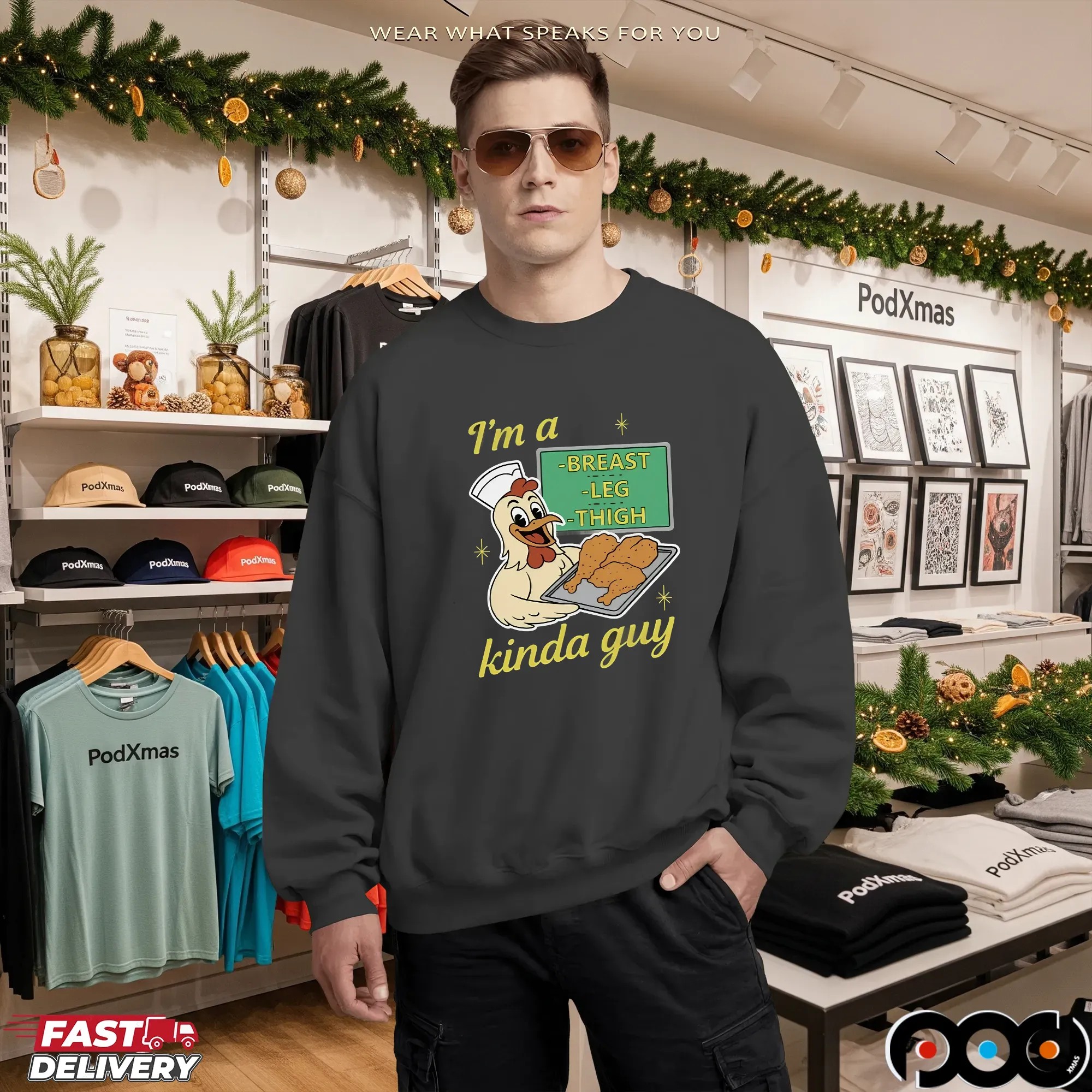 I'm A Breast Leg And Thigh Kinda Guy Chicken T-shirt