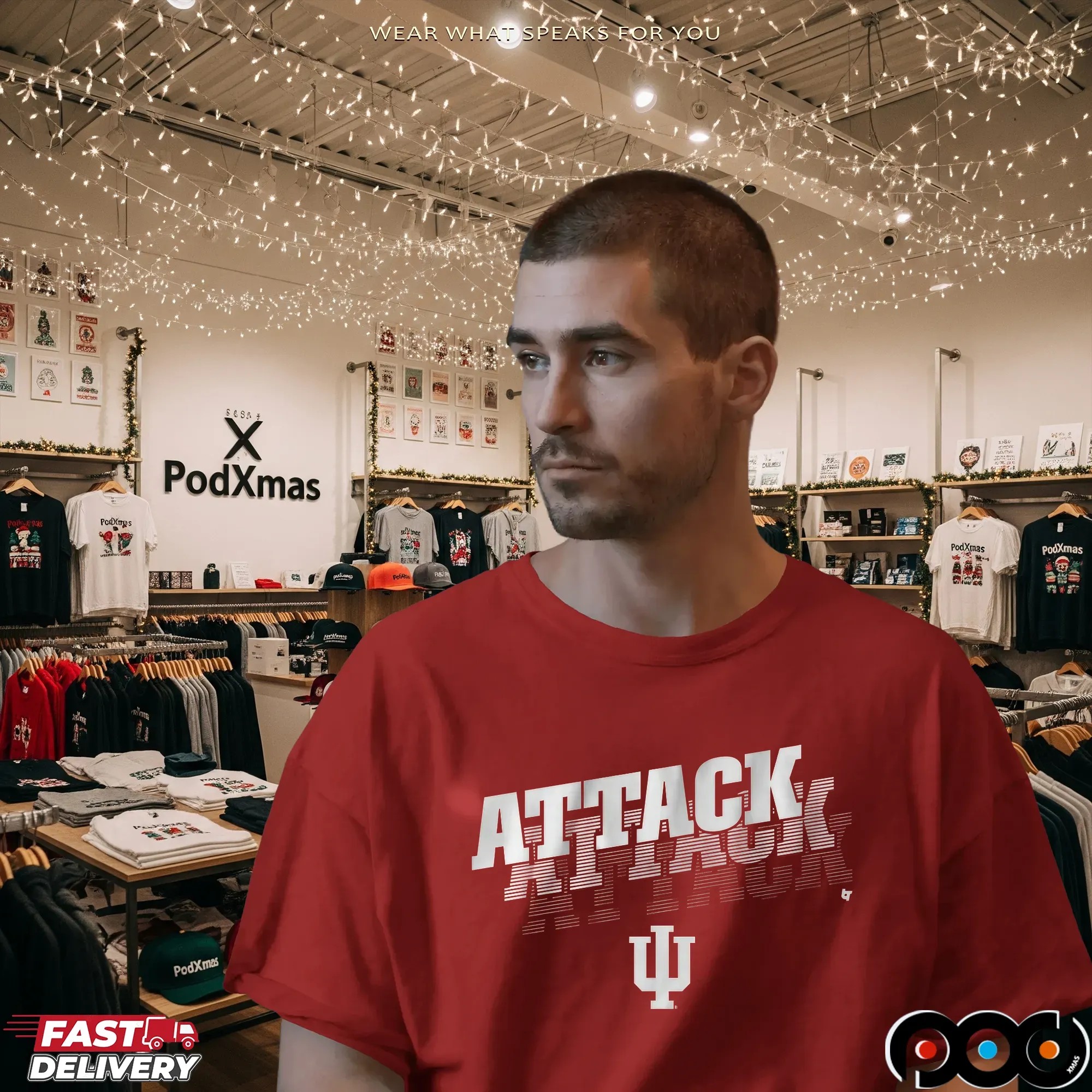 Indiana Hoosiers Football Attack Attack Attack T Shirt