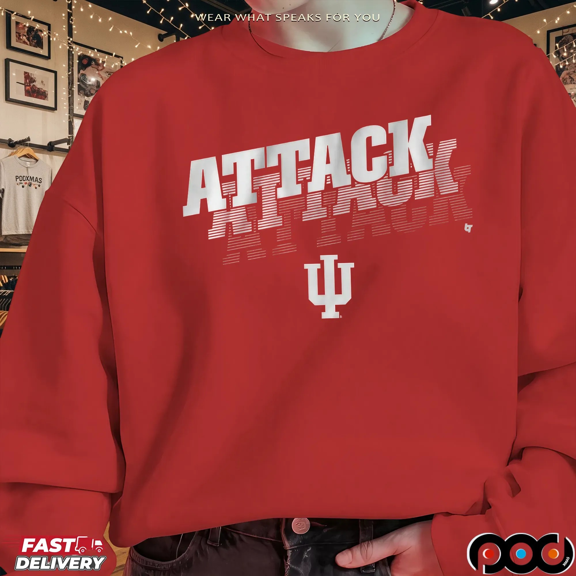 Indiana Hoosiers Football Attack Attack Attack T Shirt
