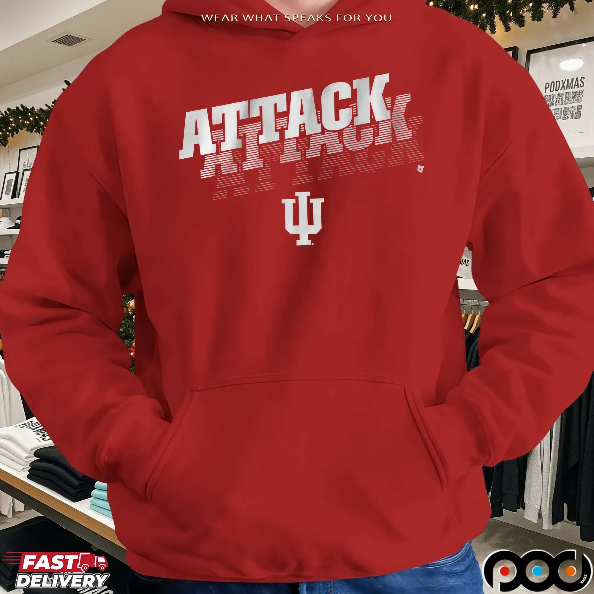 Indiana Hoosiers Football Attack Attack Attack T Shirt