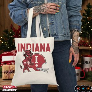 Indiana Hoosiers Football Bison & Helmet T Shirt