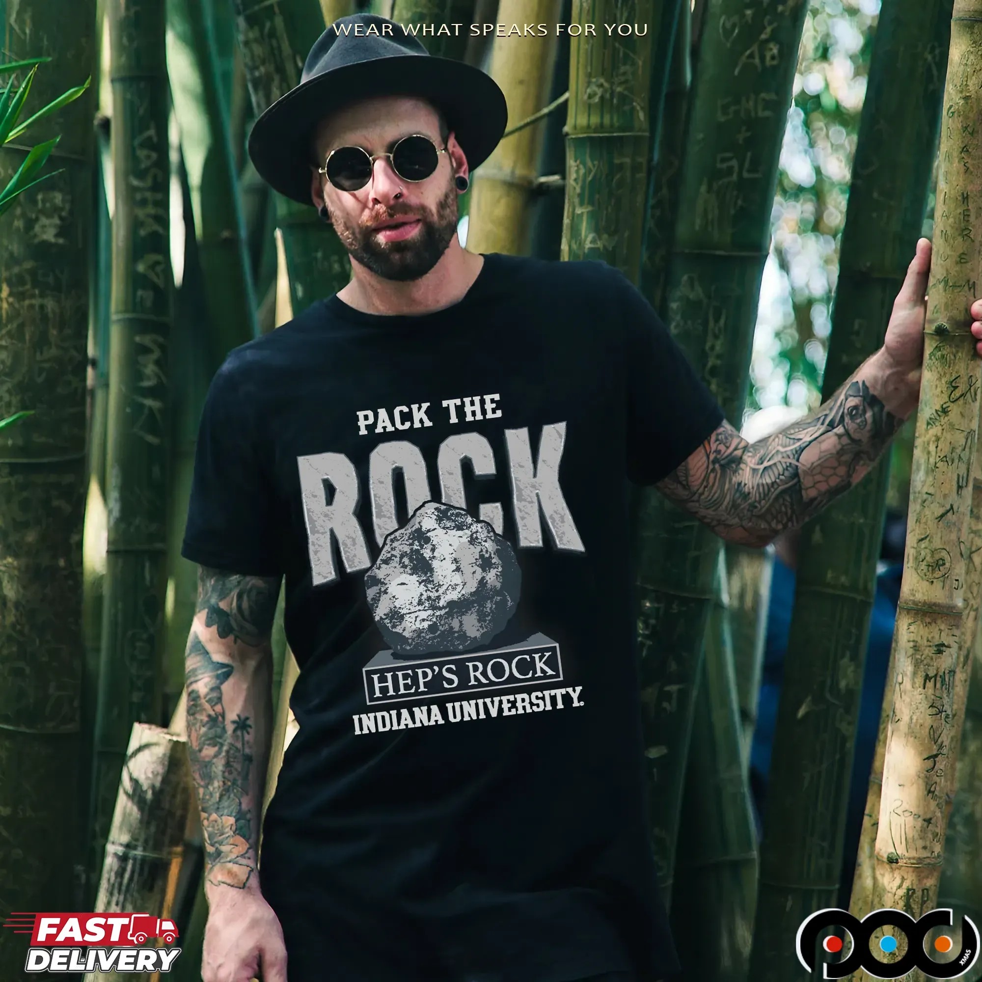 Indiana Hoosiers Football Pack the Rock T Shirt