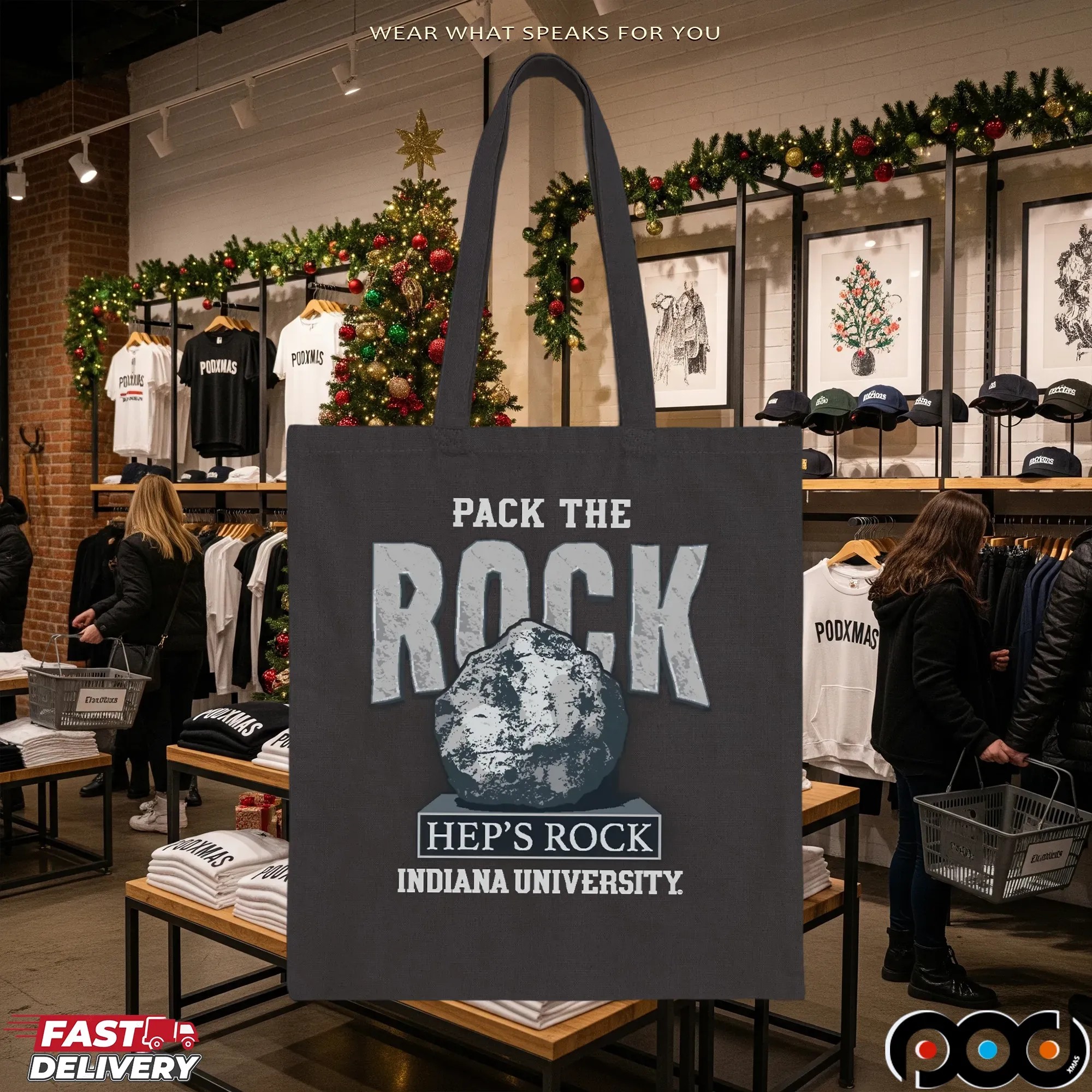 Indiana Hoosiers Football Pack the Rock T Shirt