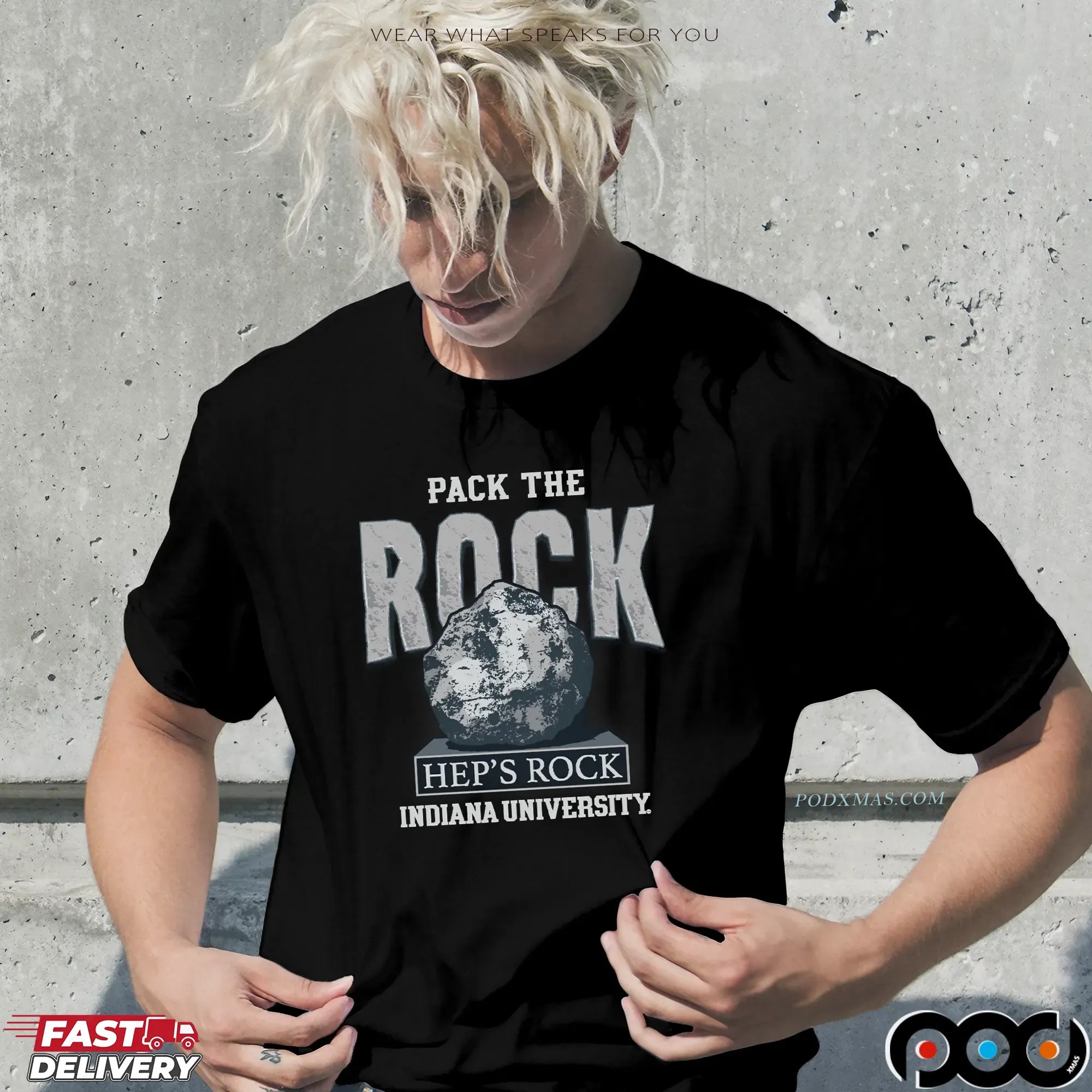 Indiana Hoosiers Football Pack the Rock T Shirt