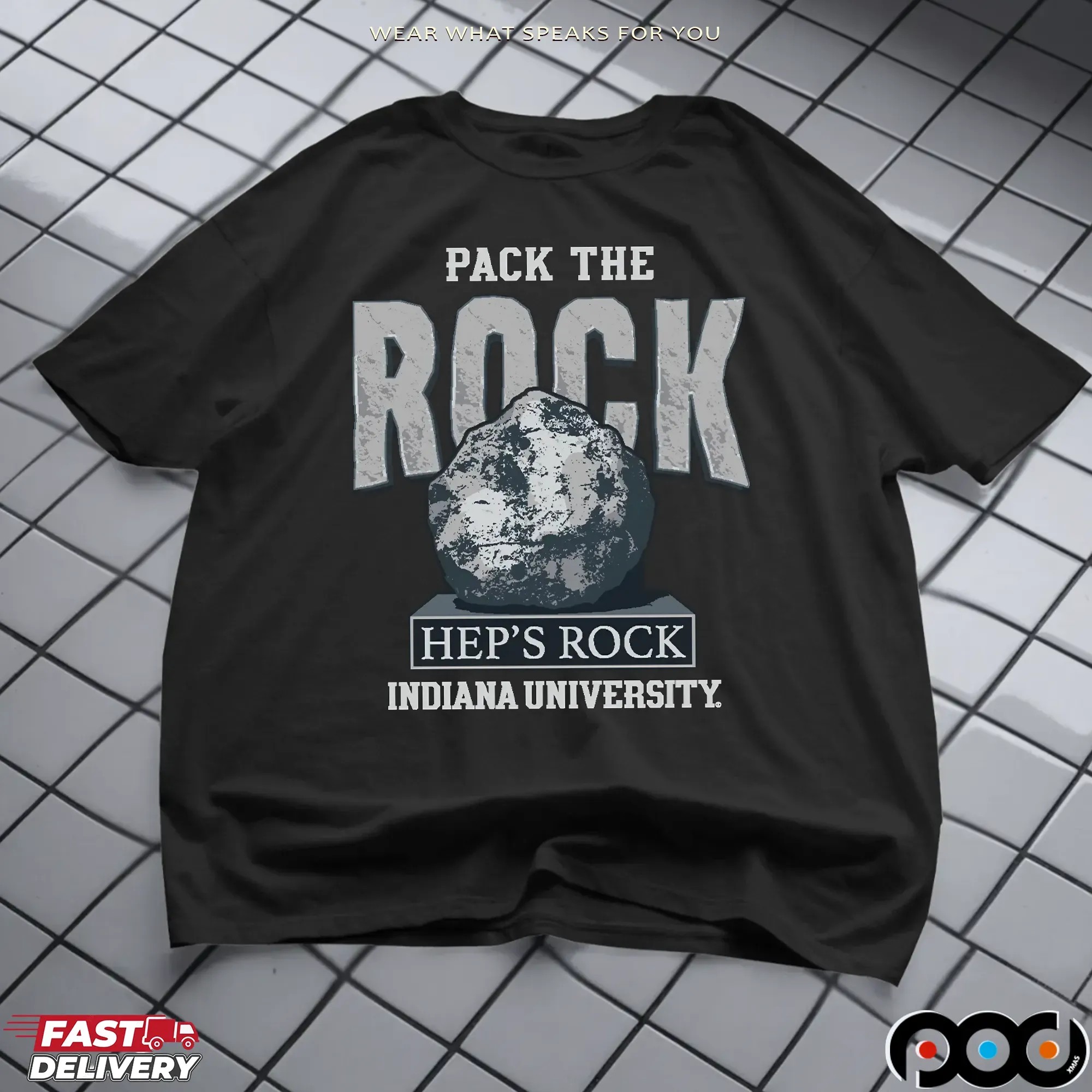 Indiana Hoosiers Football Pack the Rock T Shirt