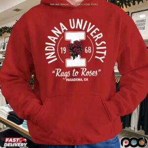 Indiana Hoosiers Rags to Roses Pasadena 1968 T Shirt
