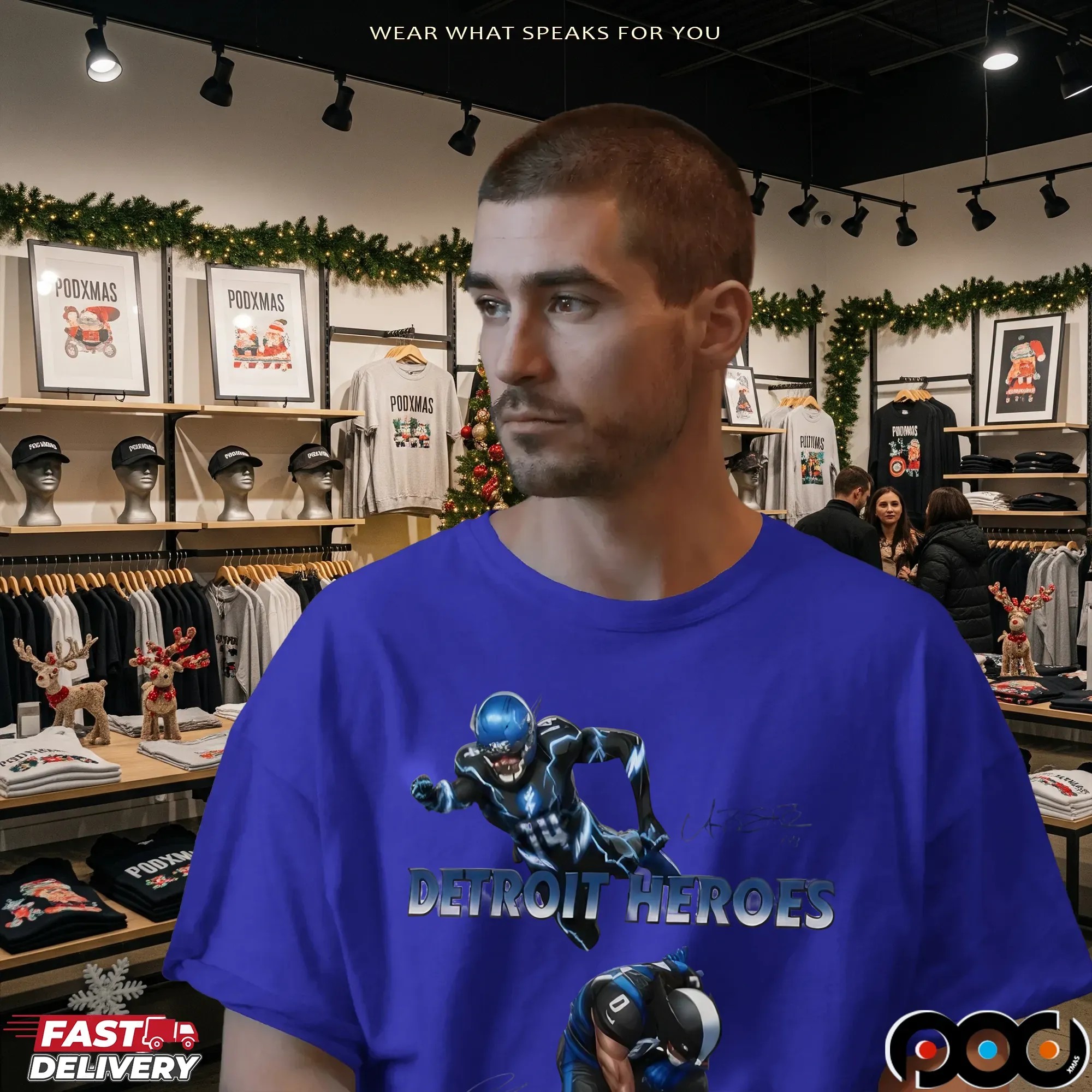 Jahmyr Gibbs And Amon Ra St Brown Detroit Heroes 2025 T Shirt