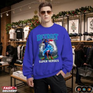 Jahmyr Gibbs And Amon Ra St Brown Superman Vs Spider Man Parody T Shirt