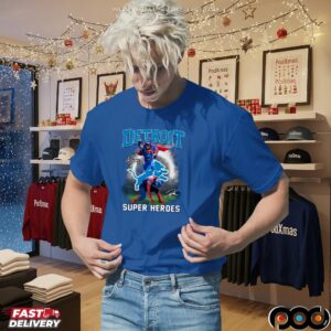 Jahmyr Gibbs And Amon Ra St Brown Superman Vs Spider Man Parody T Shirt