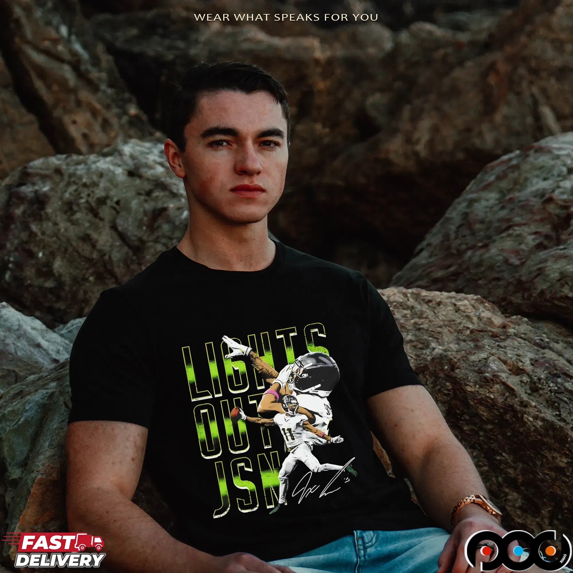 Jaxon Smith-Njigba Lights Out JSN Seattle Seahawks Signature T Shirt