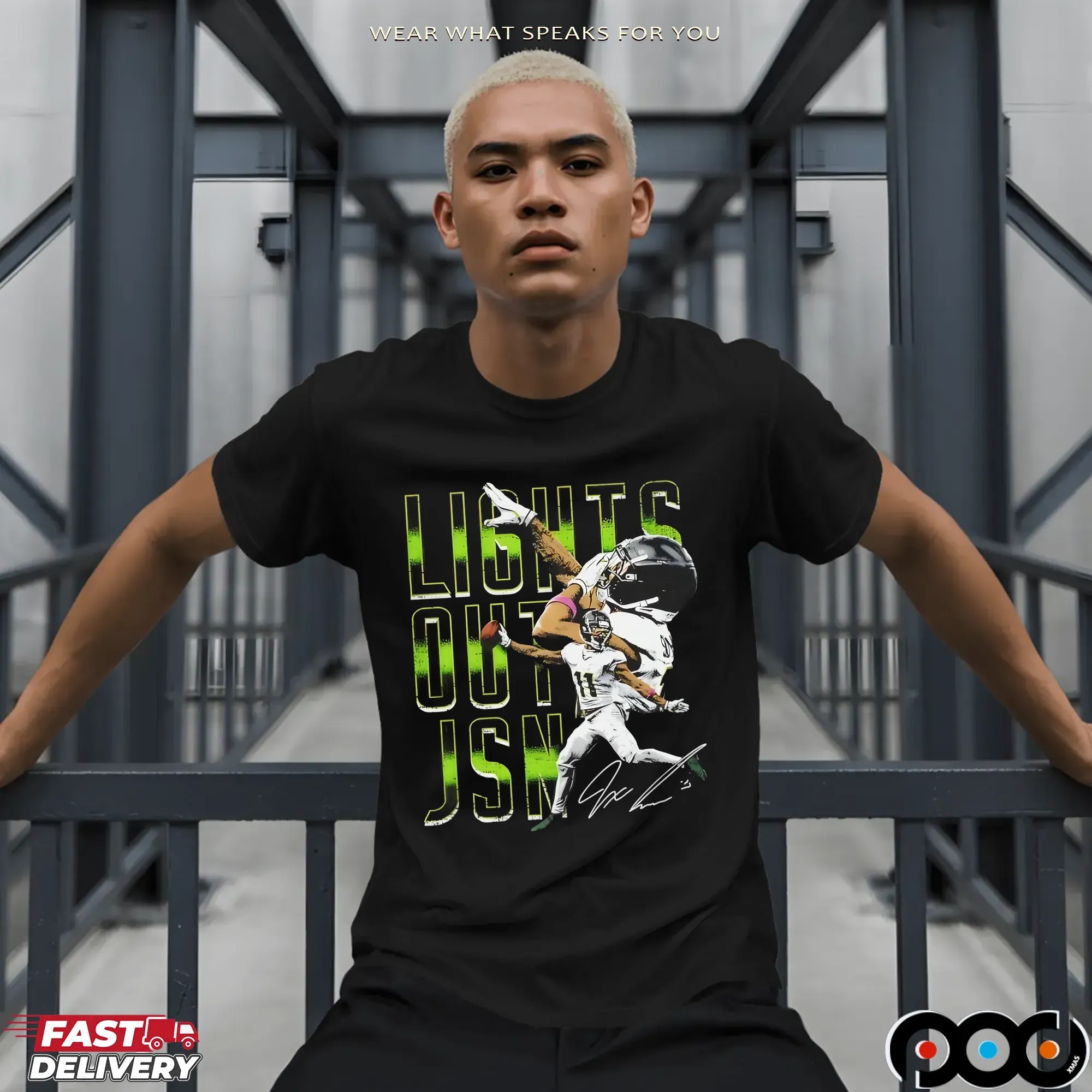 Jaxon Smith-Njigba Lights Out JSN Seattle Seahawks Signature T Shirt