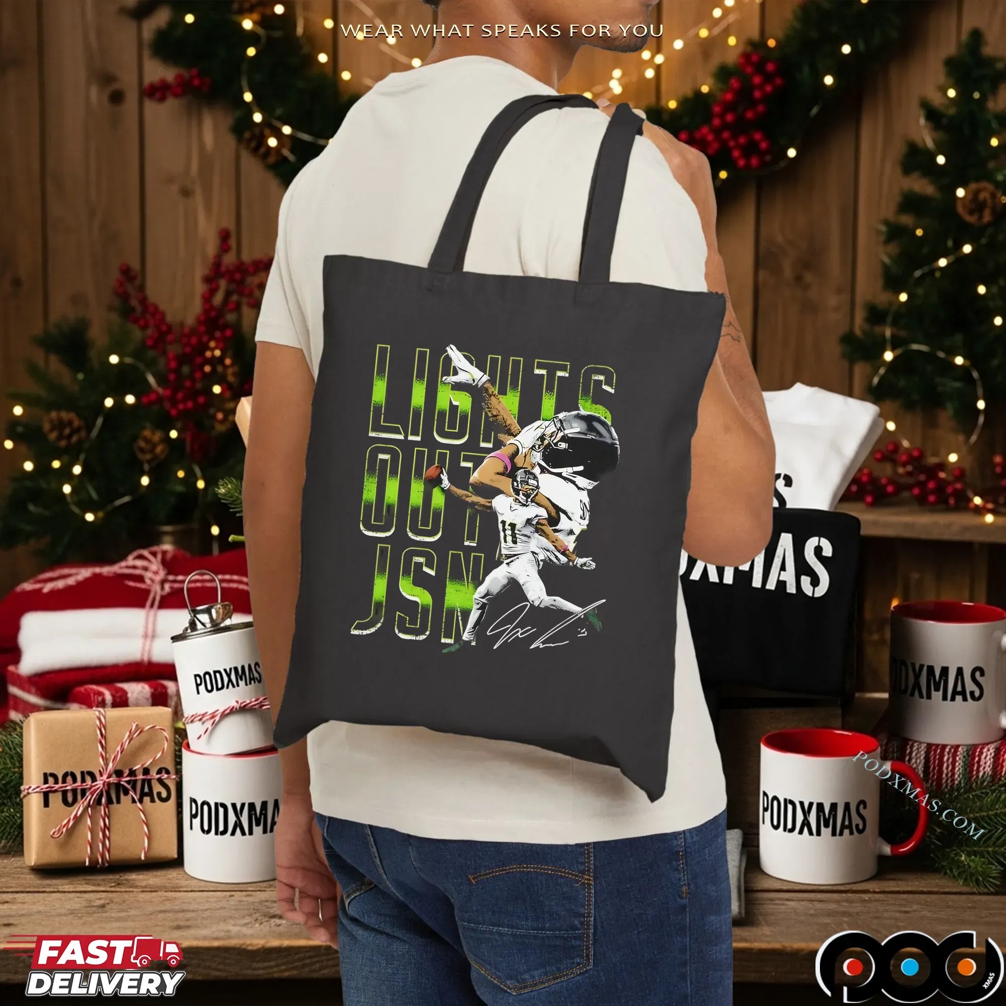 Jaxon Smith-Njigba Lights Out JSN Seattle Seahawks Signature T Shirt