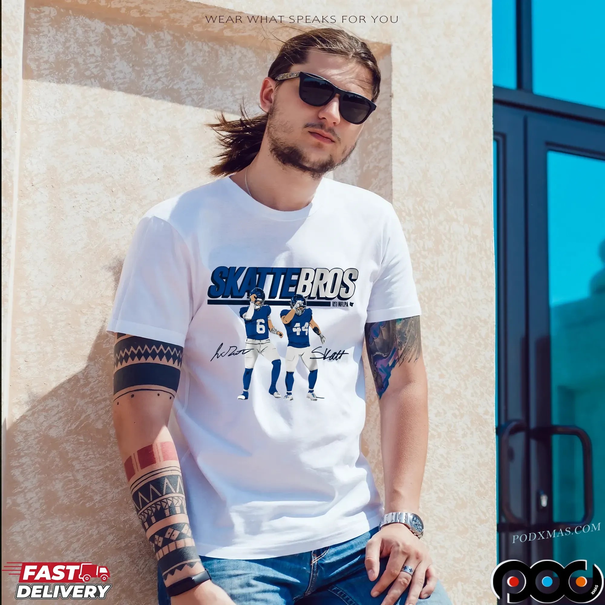Jaxson Dart & Cam Skattebo Skattebros T Shirt