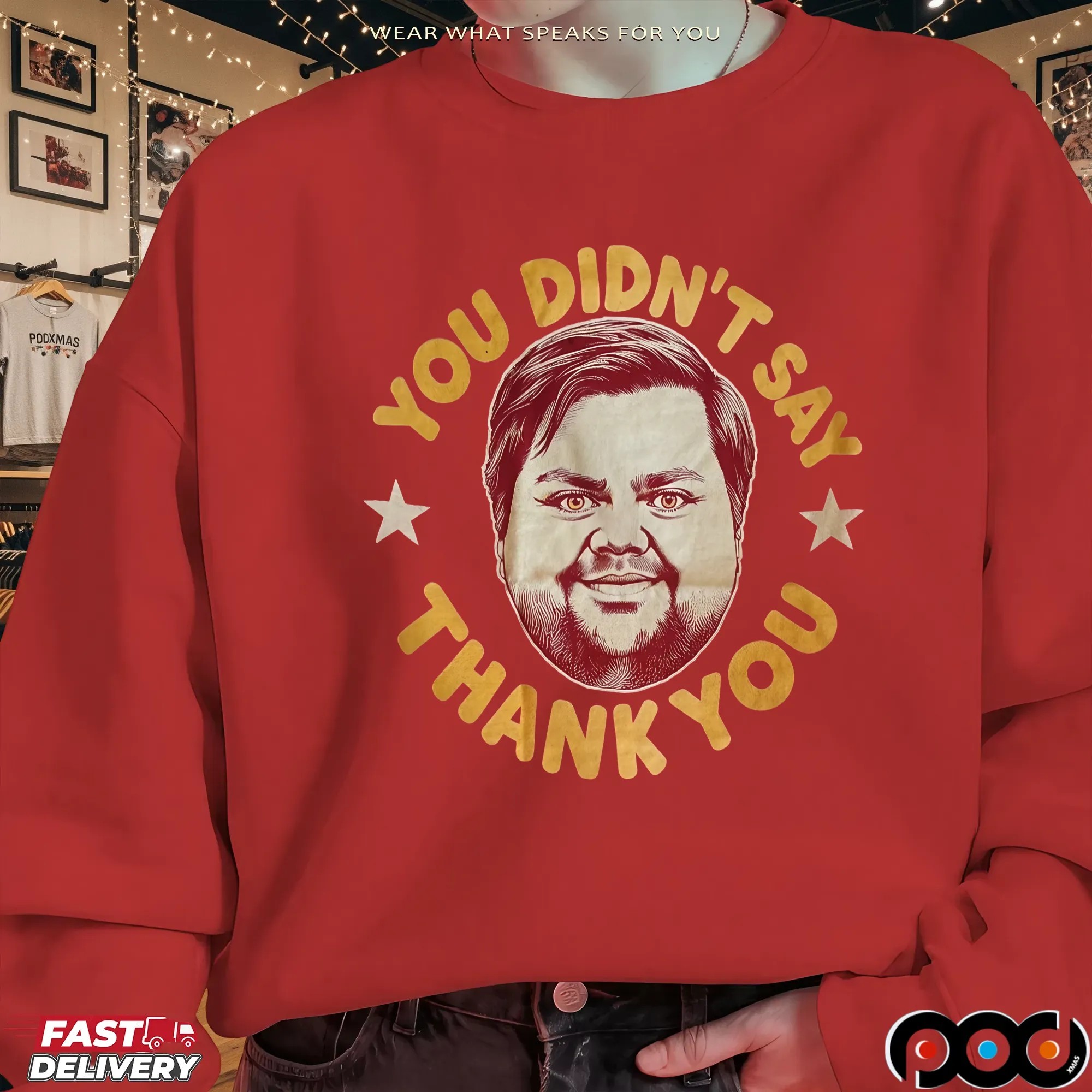 Jd Vance You Didn't Say Thank You Big Face T Shirt