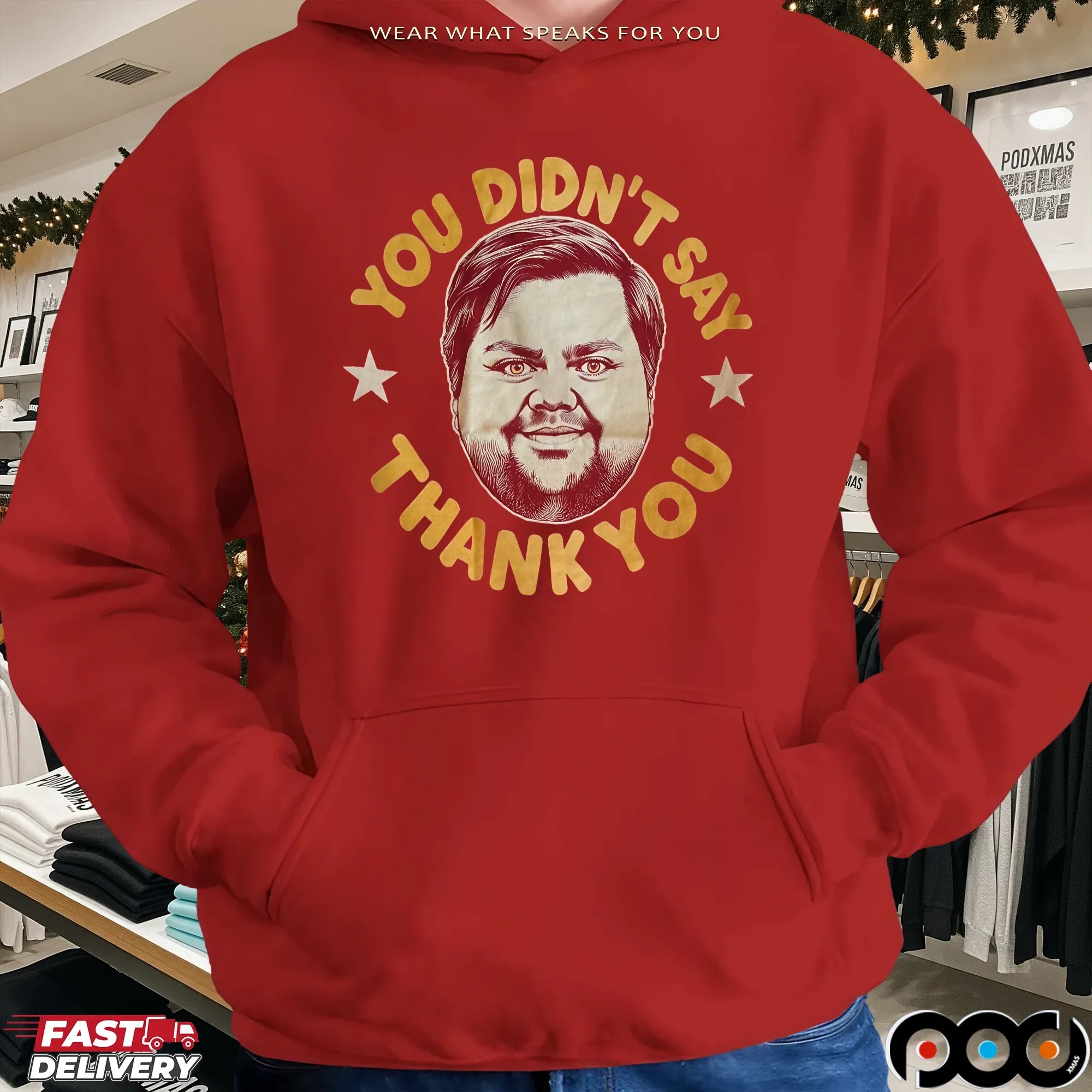 Jd Vance You Didn't Say Thank You Big Face T Shirt