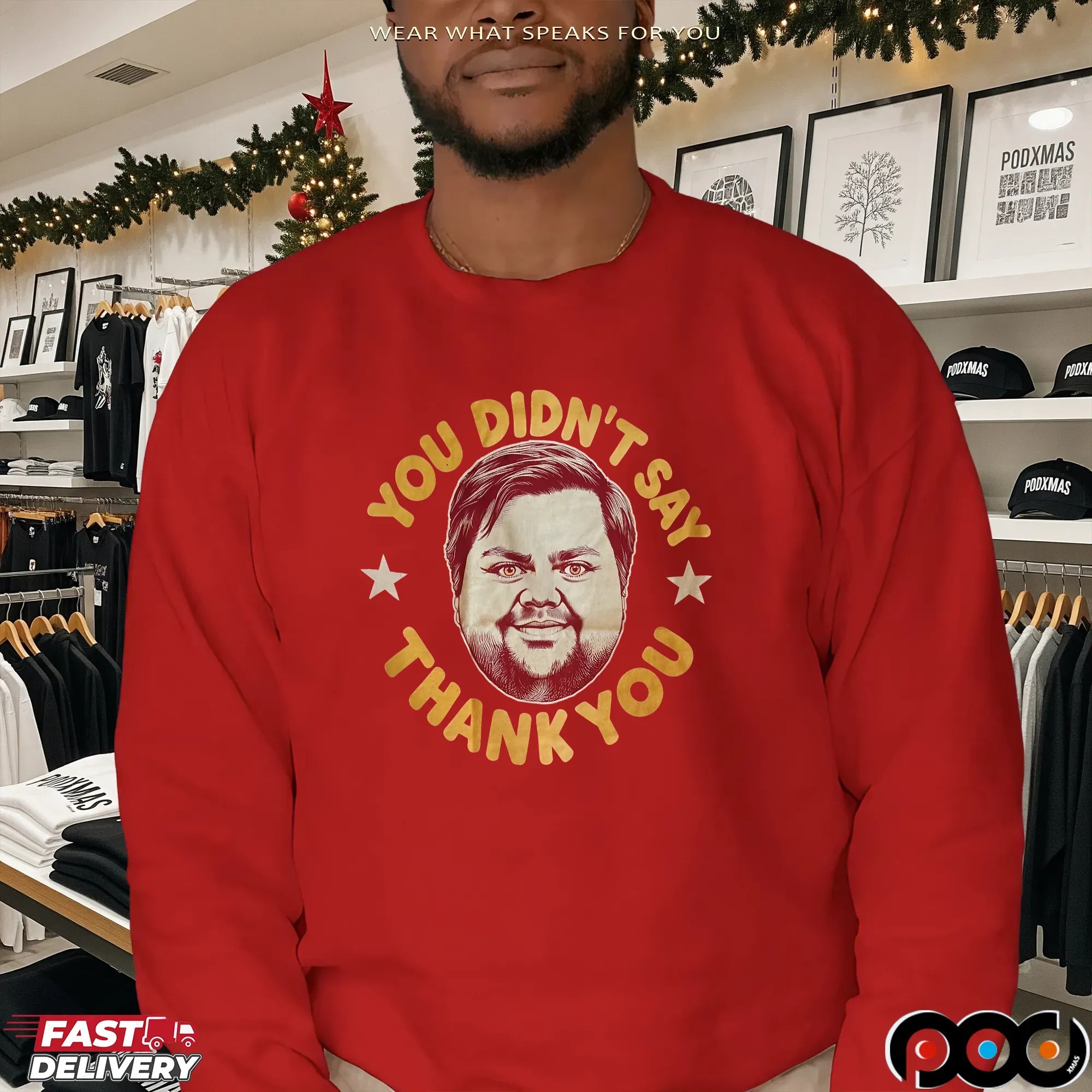 Jd Vance You Didn't Say Thank You Big Face T Shirt