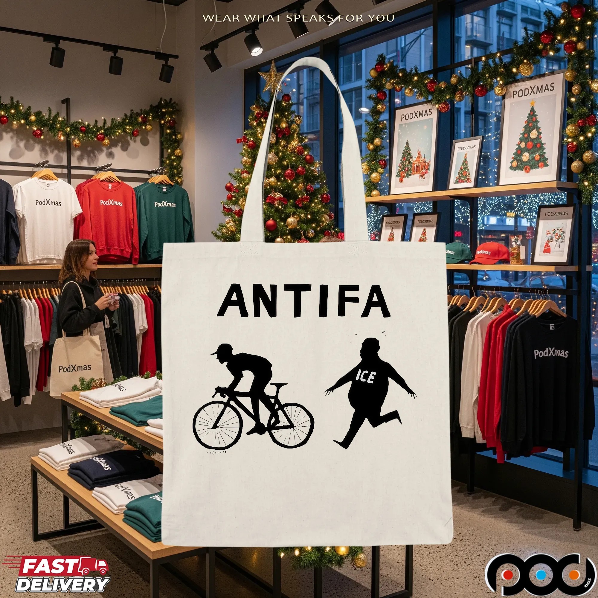 Jesse Duquette Antifa Biker T Shirt
