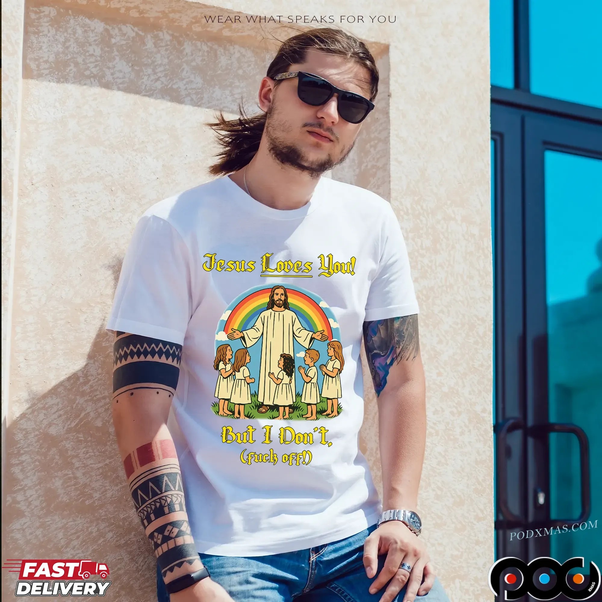 Jesus Loves You But I Don't Fuck Off Meme T Shirt