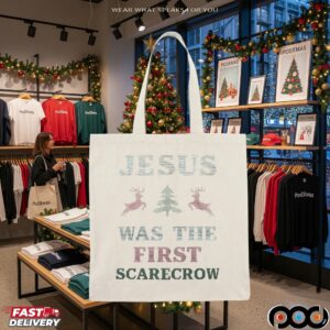 Jesus Was The First Scarecrow Christmas T Shirt
