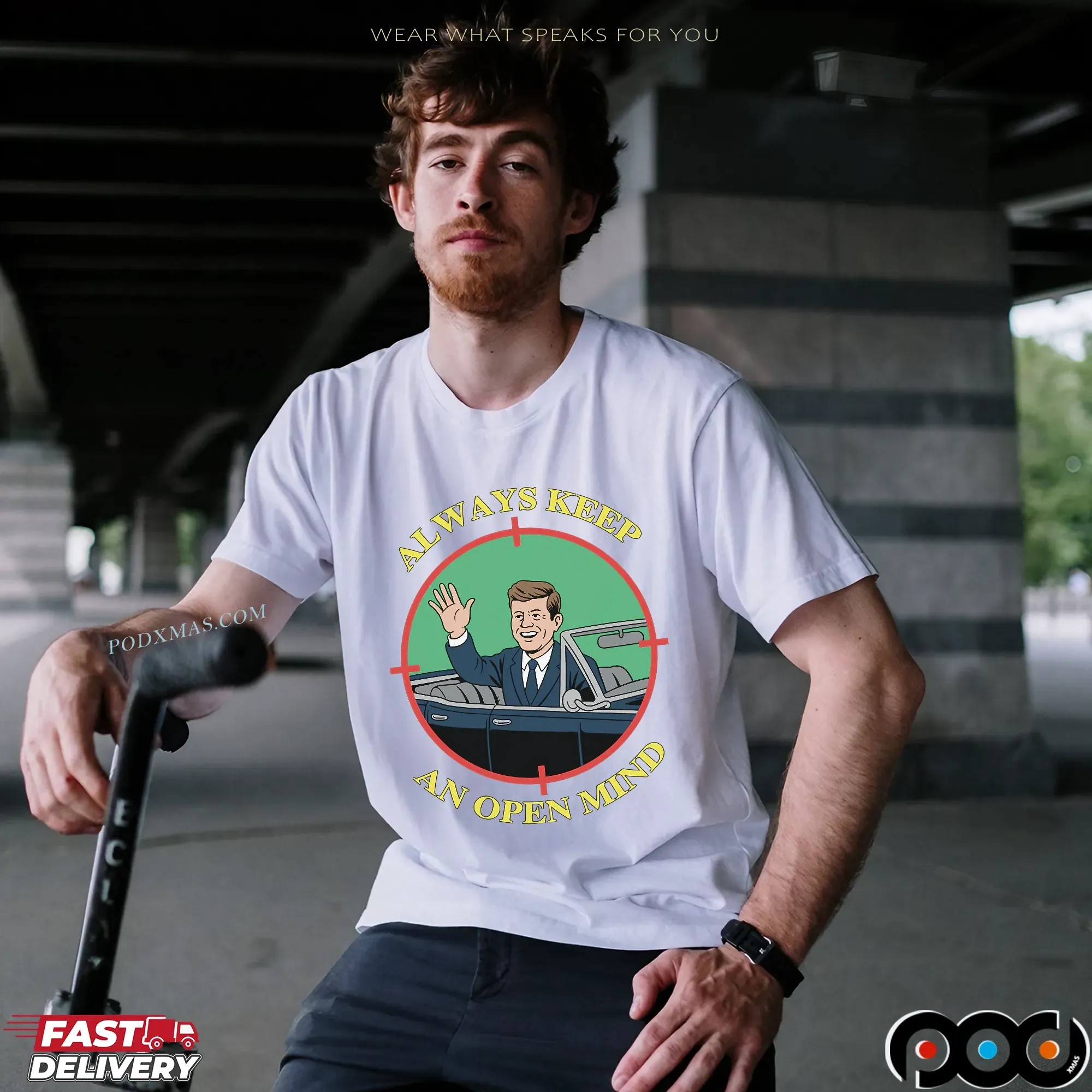 Jfk Always Keep An Open Mind T Shirt