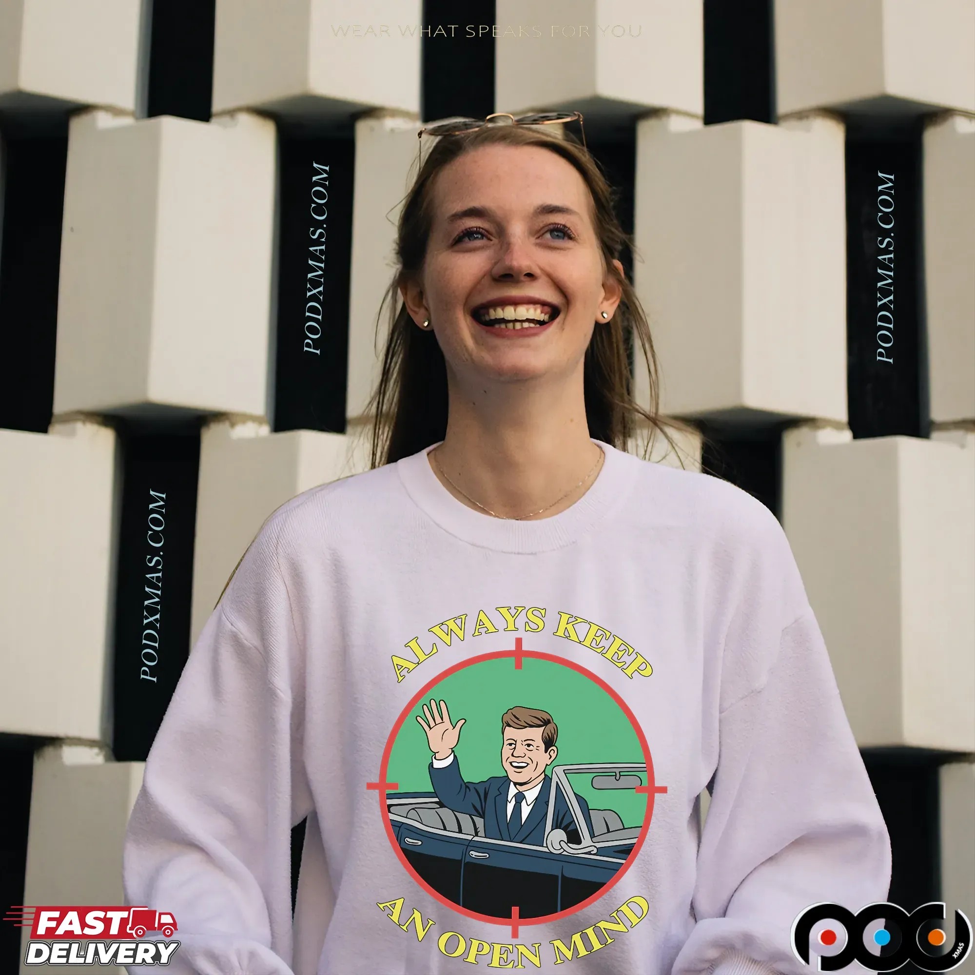 Jfk Always Keep An Open Mind T Shirt