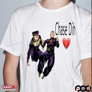 Jojo's Bizarre Adventure Chase Dih Josuke and Okuyasu Heart Broken T Shirt