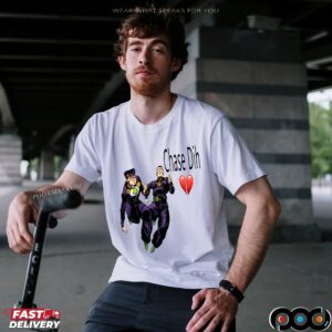 Jojo's Bizarre Adventure Chase Dih Josuke and Okuyasu Heart Broken T Shirt