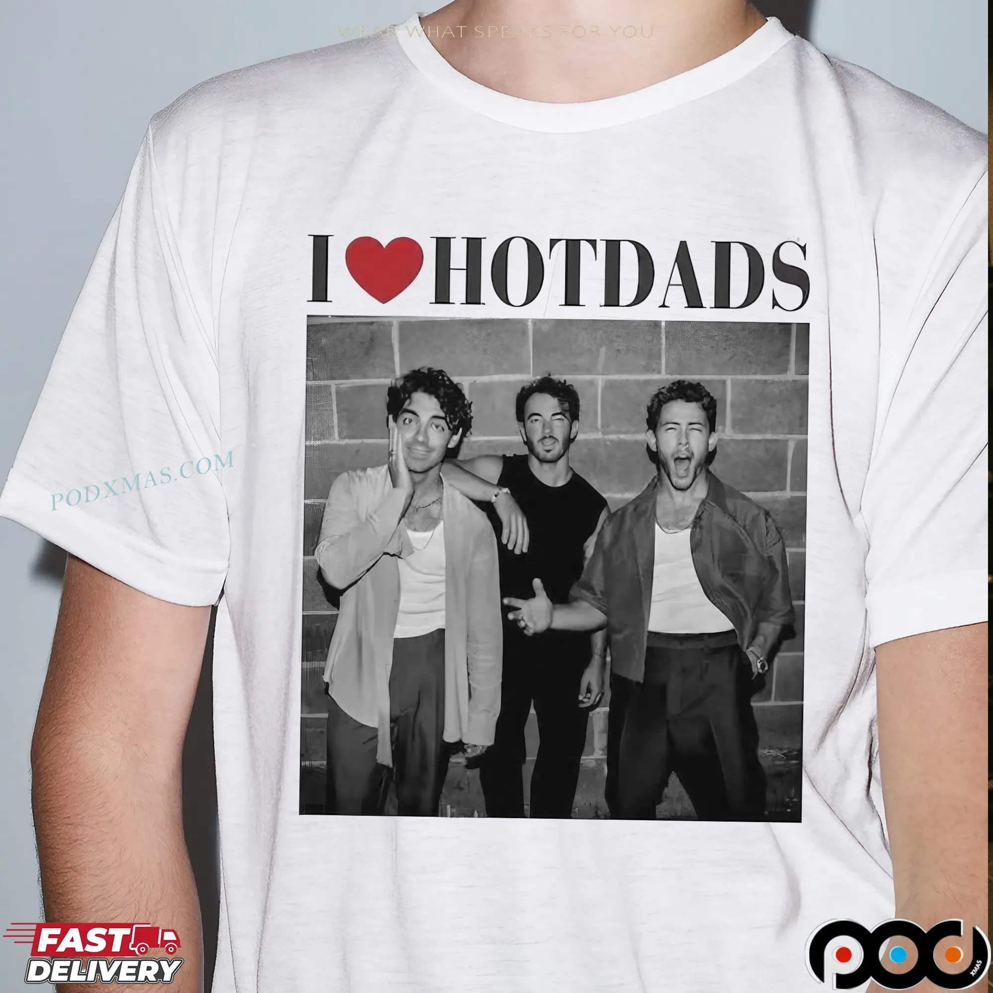 Jonas Brothers I Love Hot Dads T Shirt