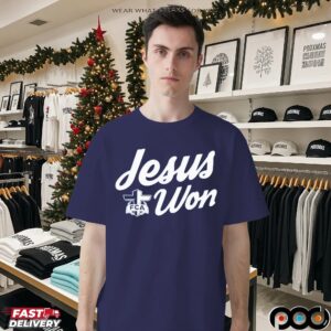 Jordyn Tyson Wearing Jesus Won FCA T Shirt