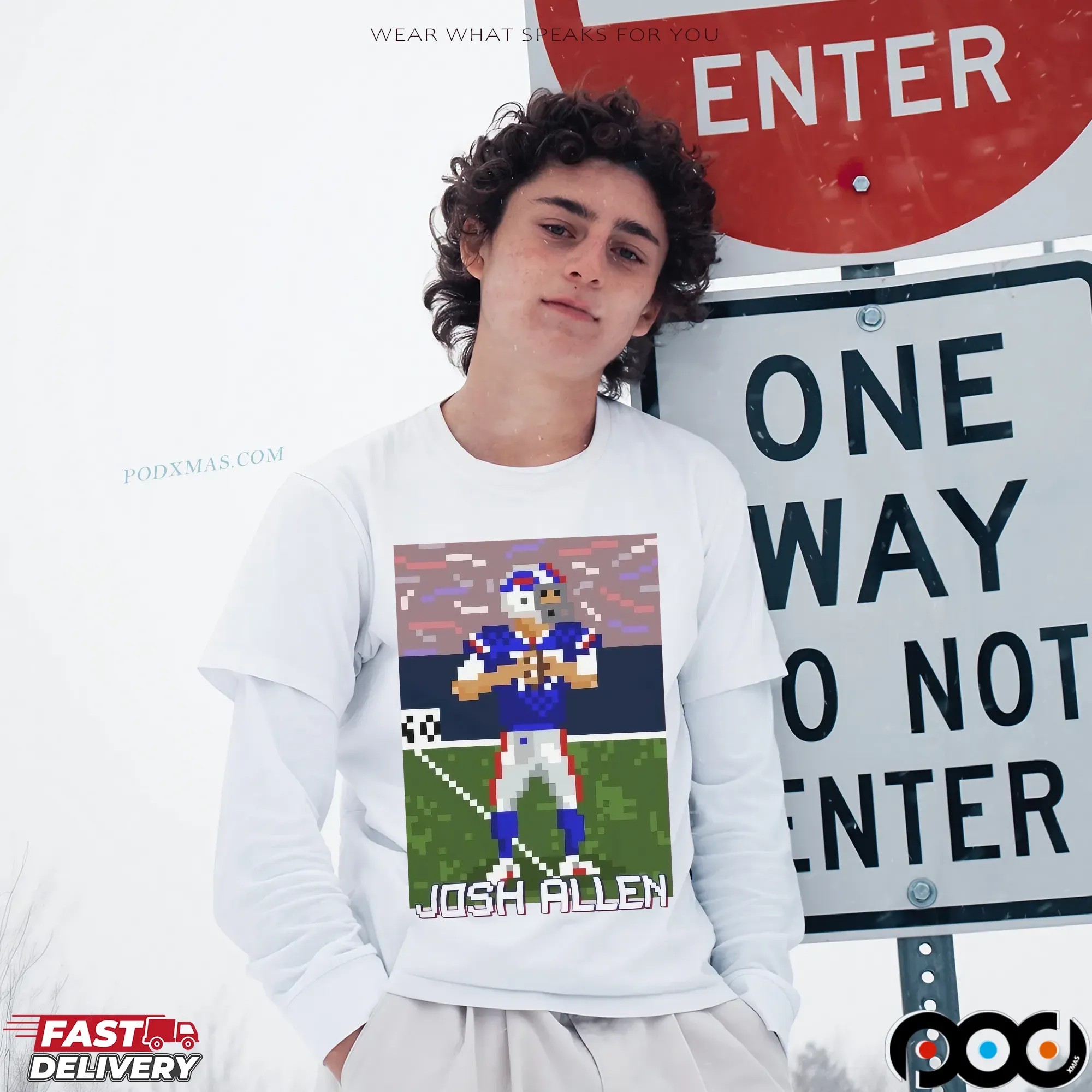 Josh Allen Game Pixel T Shirt
