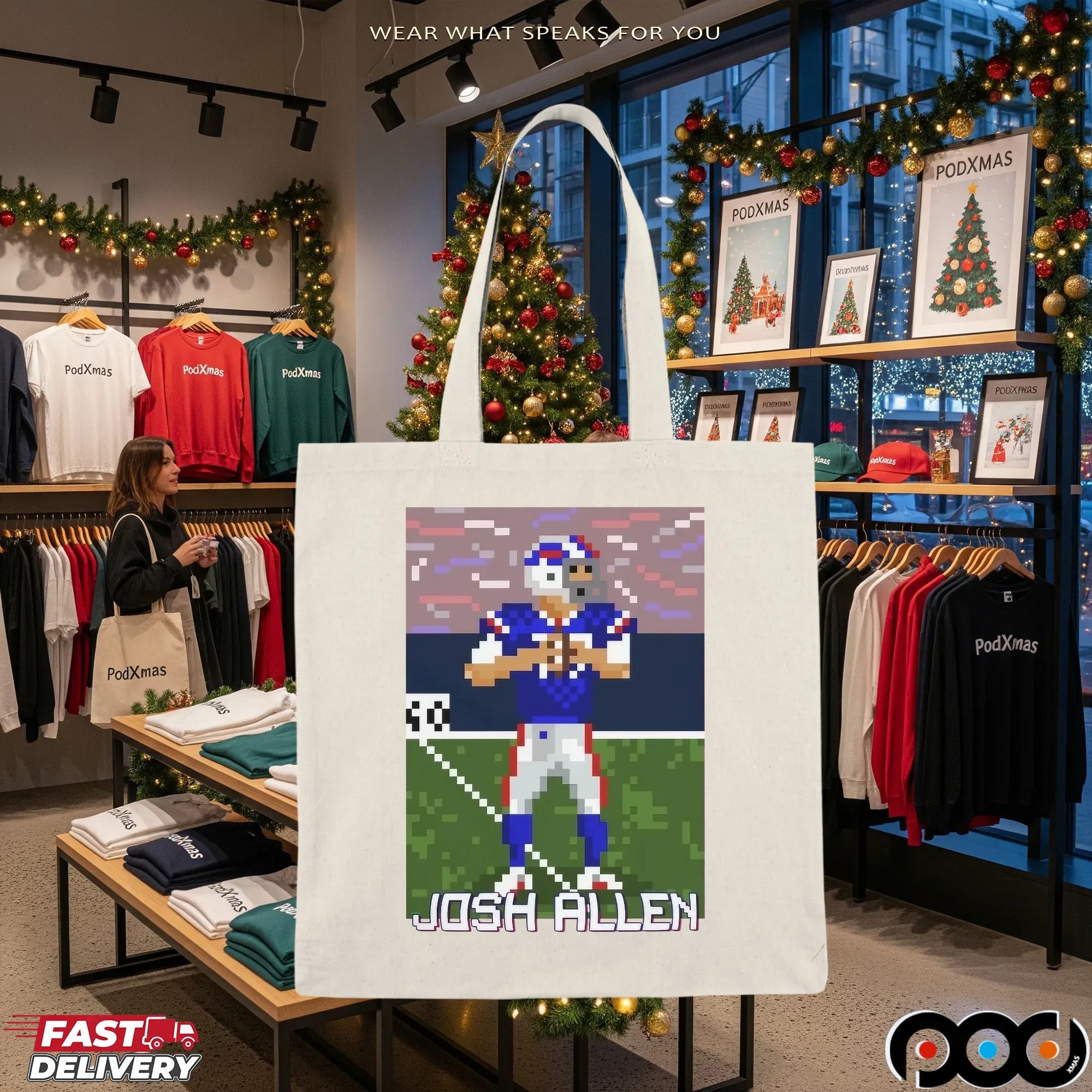 Josh Allen Game Pixel T Shirt