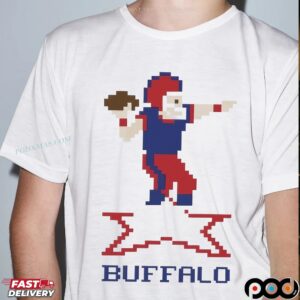 Josh Allen QB Buffalo Bills Football Retro Baller T Shirt