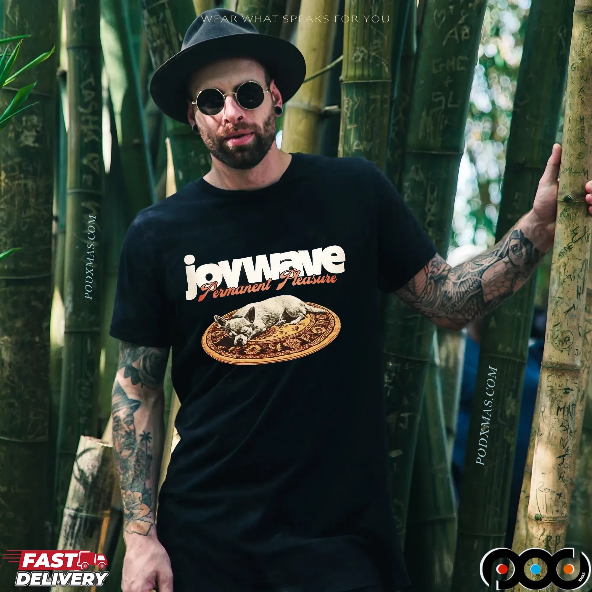 Joywave Permanent Pleasure Dog Graphic T Shirt