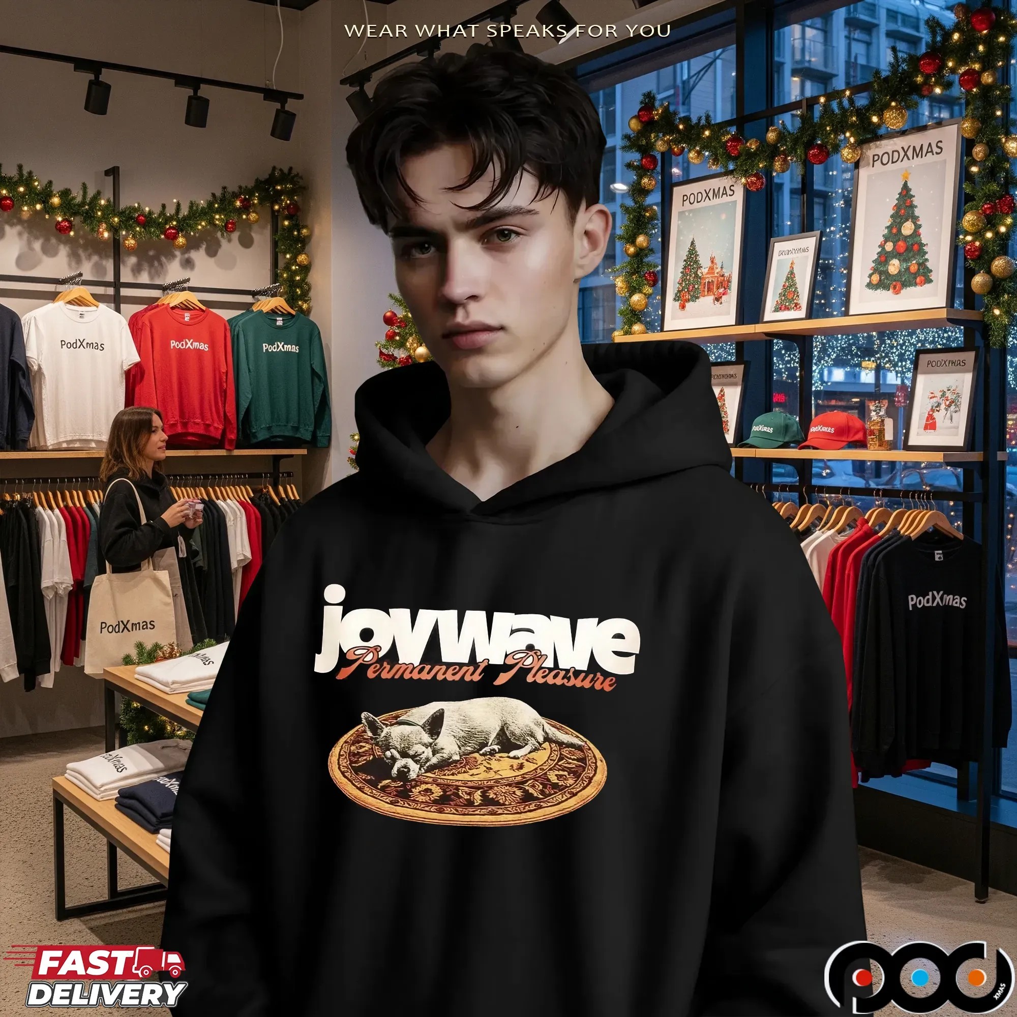 Joywave Permanent Pleasure Dog Graphic T Shirt