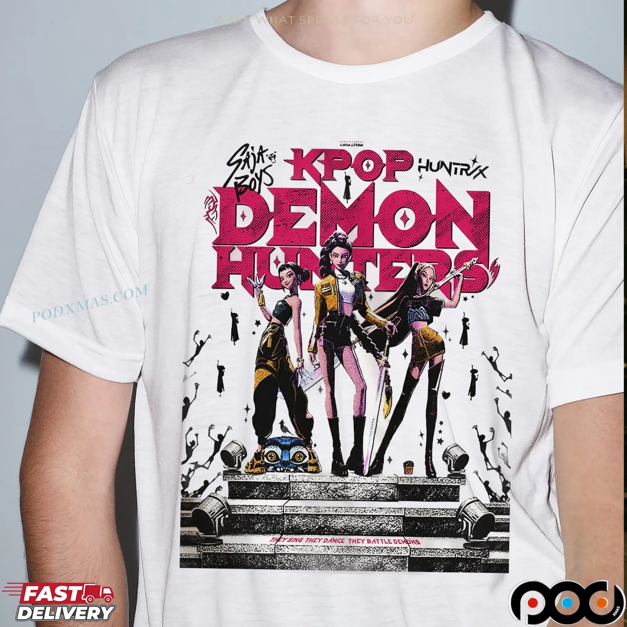 K-Pop Demon Hunters 2025 Movie Poster Justbychris Graphic T Shirt