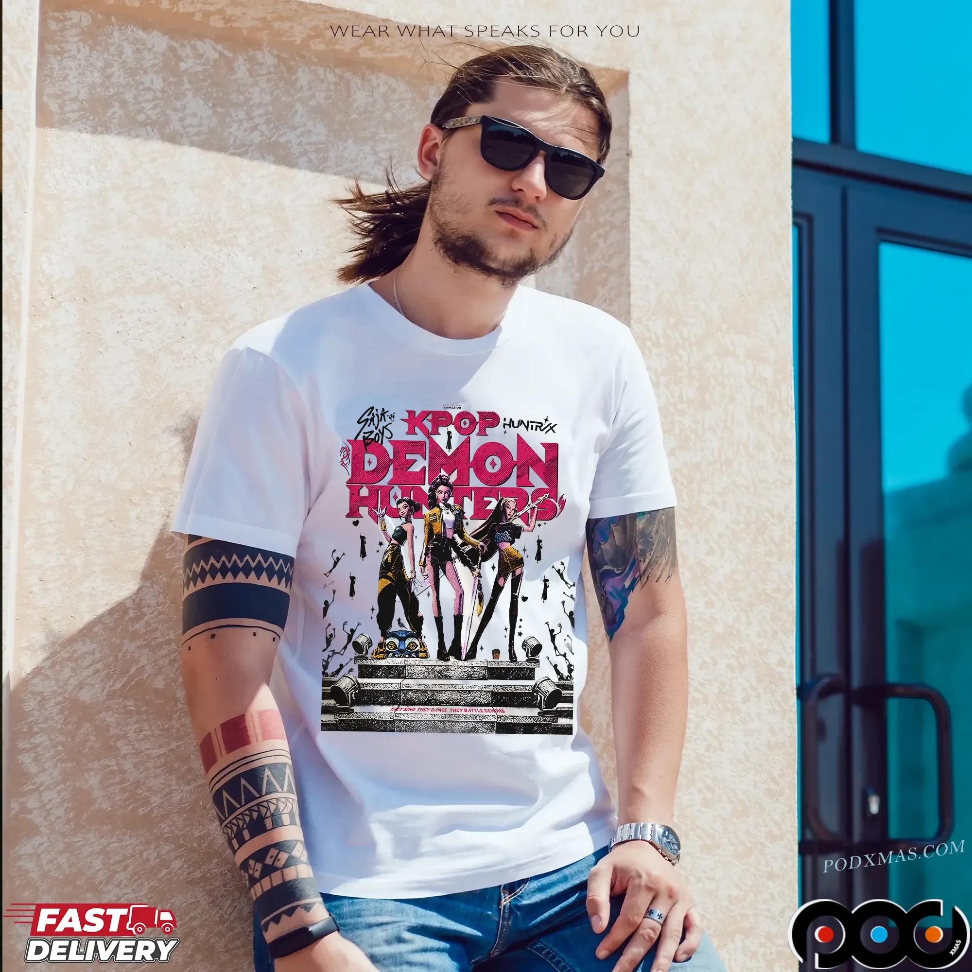 K-Pop Demon Hunters 2025 Movie Poster Justbychris Graphic T Shirt