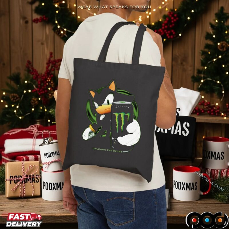 Shadow the Hedgehog x Monster Energy Unleash the Beast Parody T Shirt