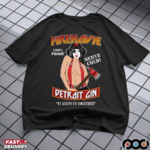 KISS Inspired Firehouse Detroit Gin T Shirt