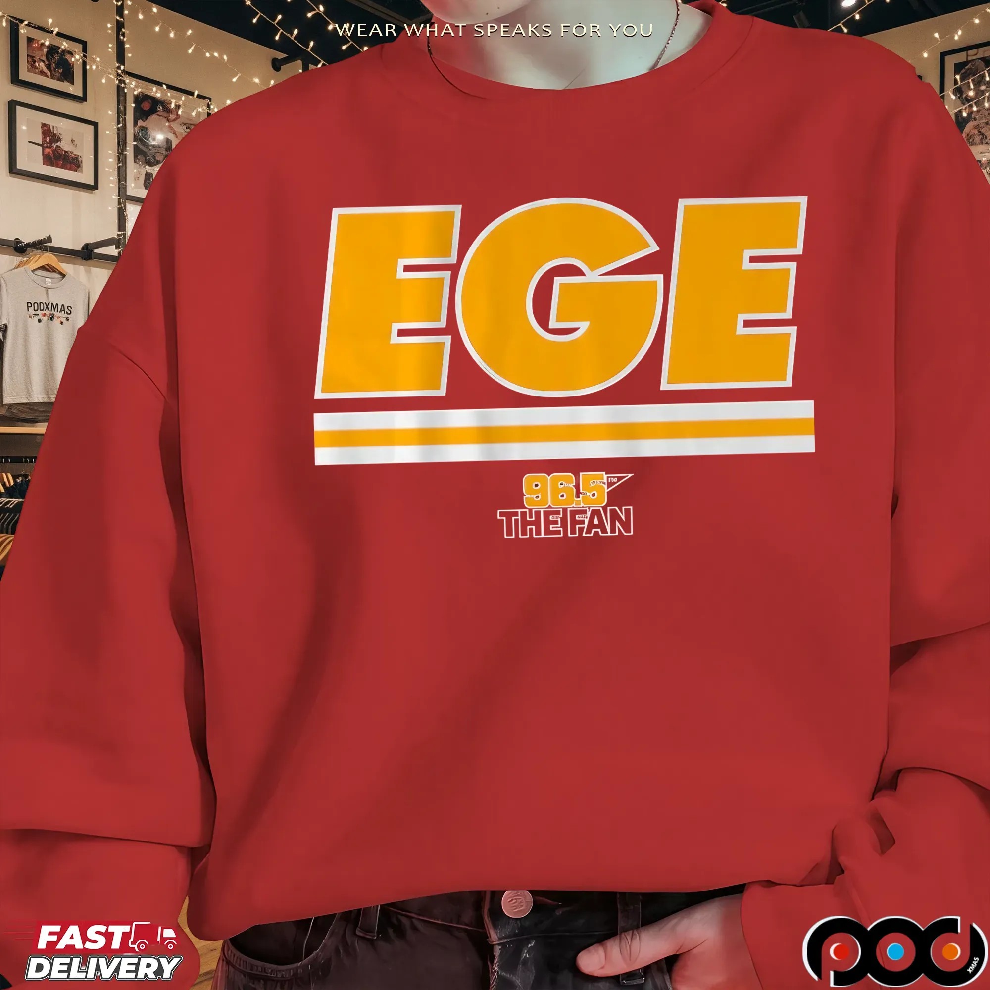 Kansas City Football EGE 96.5 The Fan Logo T Shirt