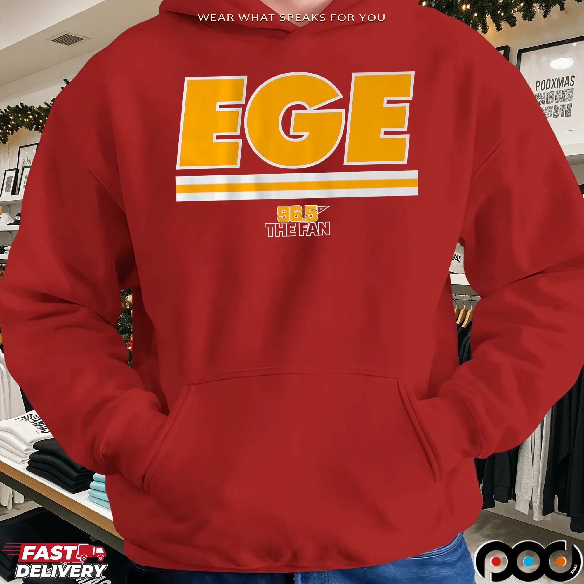 Kansas City Football EGE 96.5 The Fan Logo T Shirt