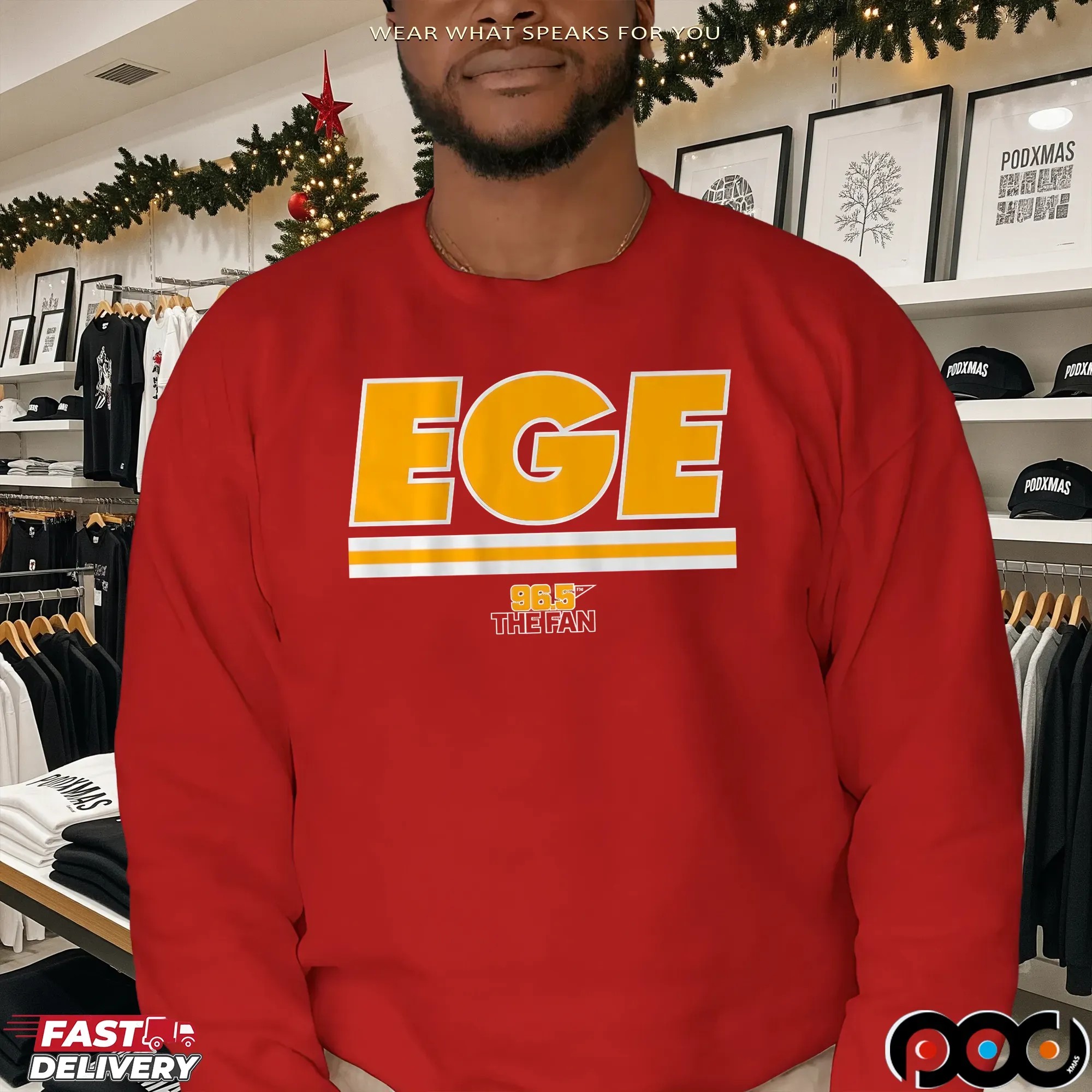 Kansas City Football EGE 96.5 The Fan Logo T Shirt